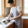 Breathable Japanese Men Apron Cotton Cooking Aprons Durable Minimalist Apron Painting