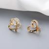 Fashion Simple Irregular Heart Ear Clips Women Girls No-Piercing Silicone Ear Stud Earrings Korean Earring Party Jewelry Gifts