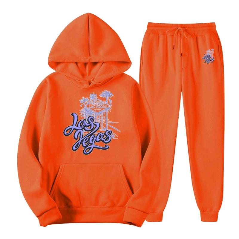 2023 Autumn/Winter New Trend Y2K Men's Hooded Hoodie Set Printed Sweater Men's Leisure Sports Set