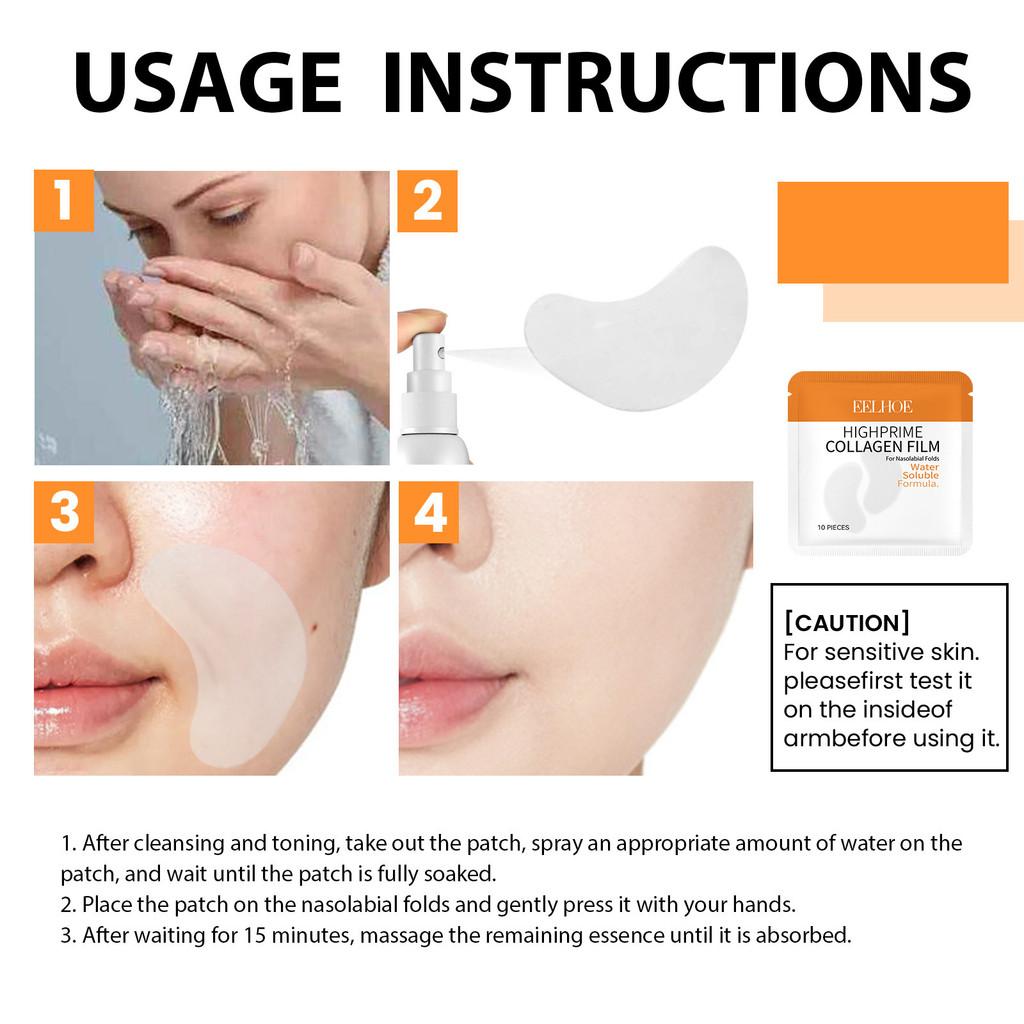 Eelhoe Collagen Water Soluble Wrinkle Patches For Deep Hydration And Skin Tightening