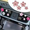 Car Aromatherapy Clip 4Pcs Flower Air Freshener Vent Mount Long Lasting Fragrance Alloy Outlet Odor Removal Type Automotive Diffuser Accessories