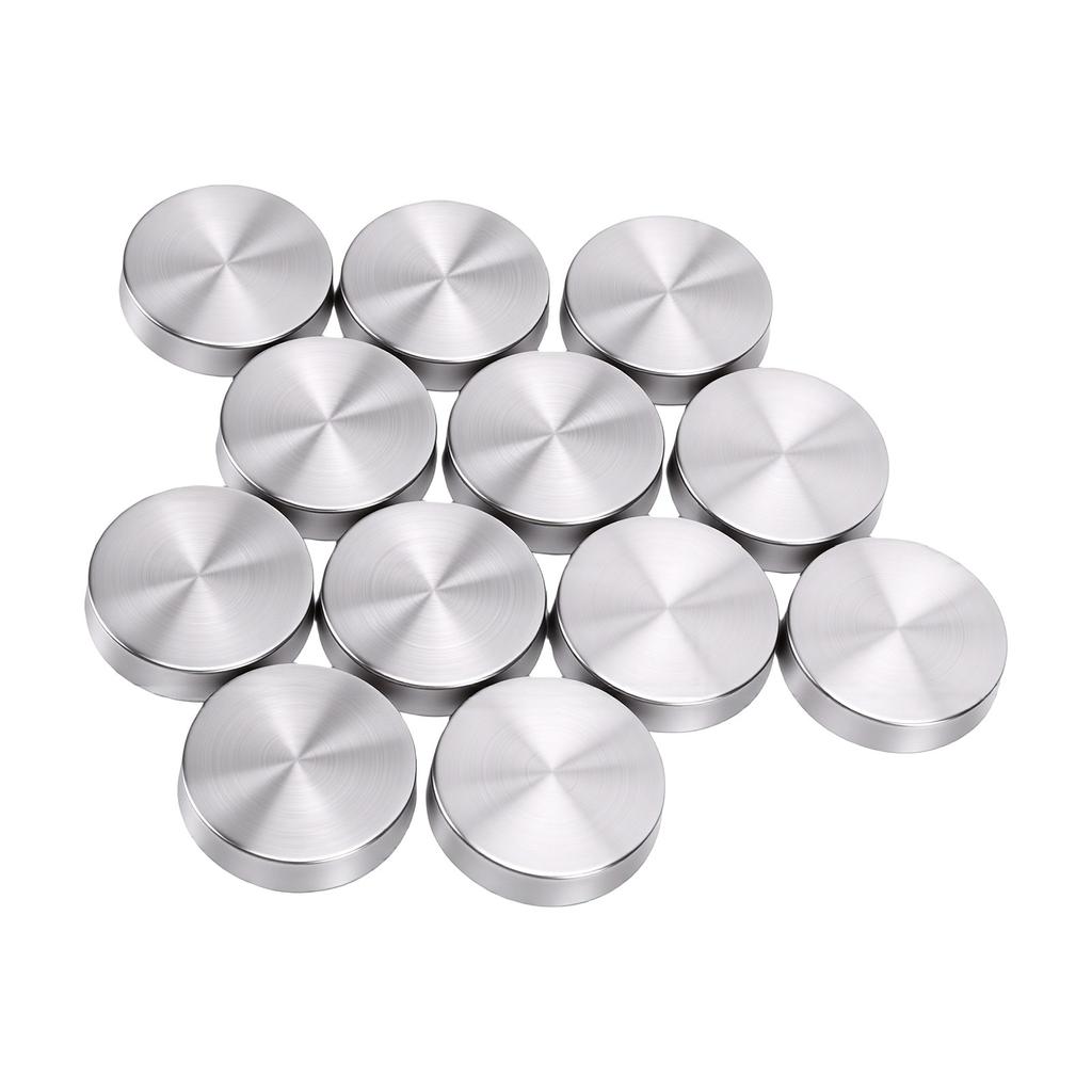 12pz Acciaio Inossidabile Specchio Chiodi Tappi Decorativi a Vite Acciaio Inossidabile 304 per Fissaggio Vetro Mobili
