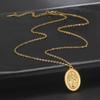 Religious Virgin Mary Pendant Necklace for Women Stainless Steel Mother of Jesus Necklaces Catholic Blessed Jewelry Gift