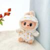 For 15cm/17cm Labubu I II Dolls Clothes Cute Eye Mask Pajamas Three Piece Set Accessories Clothing Plush Doll'S Clothesor
