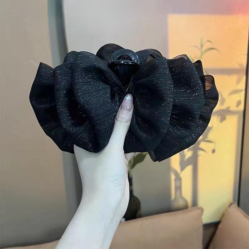 Elegante Retro-Frische Wolkenblasen-Schleifen-Haarspange: Große Haarklammer für Hinterkopf