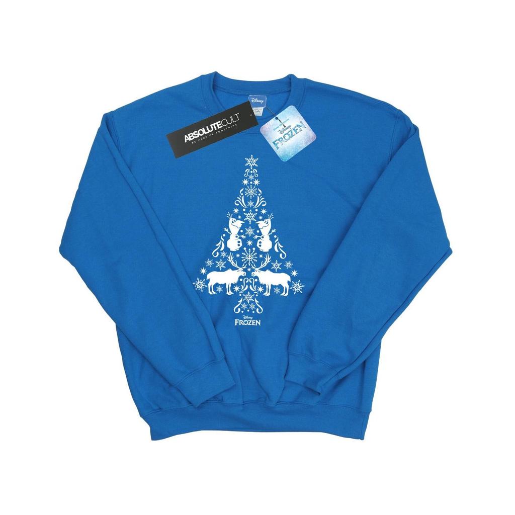 Disney Mens Frozen Christmas Tree Sweatshirt