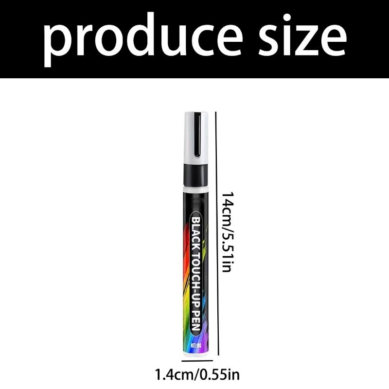 Paint Chip Cover Pen Black Color Repair Pen for Cars, Motorcycles and Bikes, Targeted Touch Up for Light Finish Wear and Daily Appearance Care