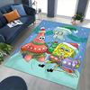 1pc SpongeBob SquarePants Christmas Edition Chair Mat - Anime Cartoon Design, Holiday Gift, Non-Slip Carpet for Office, Home Decor, Living Room, Bedro
