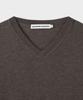 Beulaendideu [Superior] Essential Superfine V-Neck Knit [Umber Brown]