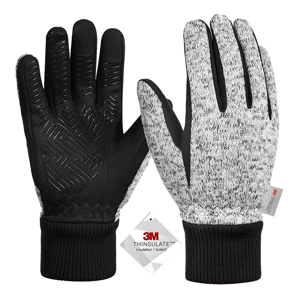 Winter Gloves -10℃ 3M Thinsulate Thermal Gloves Coldproof Warm Running Gloves Touchscreen Road Bike Cycling Gloves for Men Women