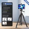 Universal Tripod Stand for Mobile, Tablet & DSLR with Fill Light for Streaming & Photography