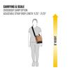 Durable and Adjustable Flap Daily Crossbody Snap B0000513 Carhartt, Bag, Closure, (Black),