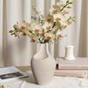 Artistic Wabi-Sabi Style Ceramic Vase for Minimalist Dried Flowers