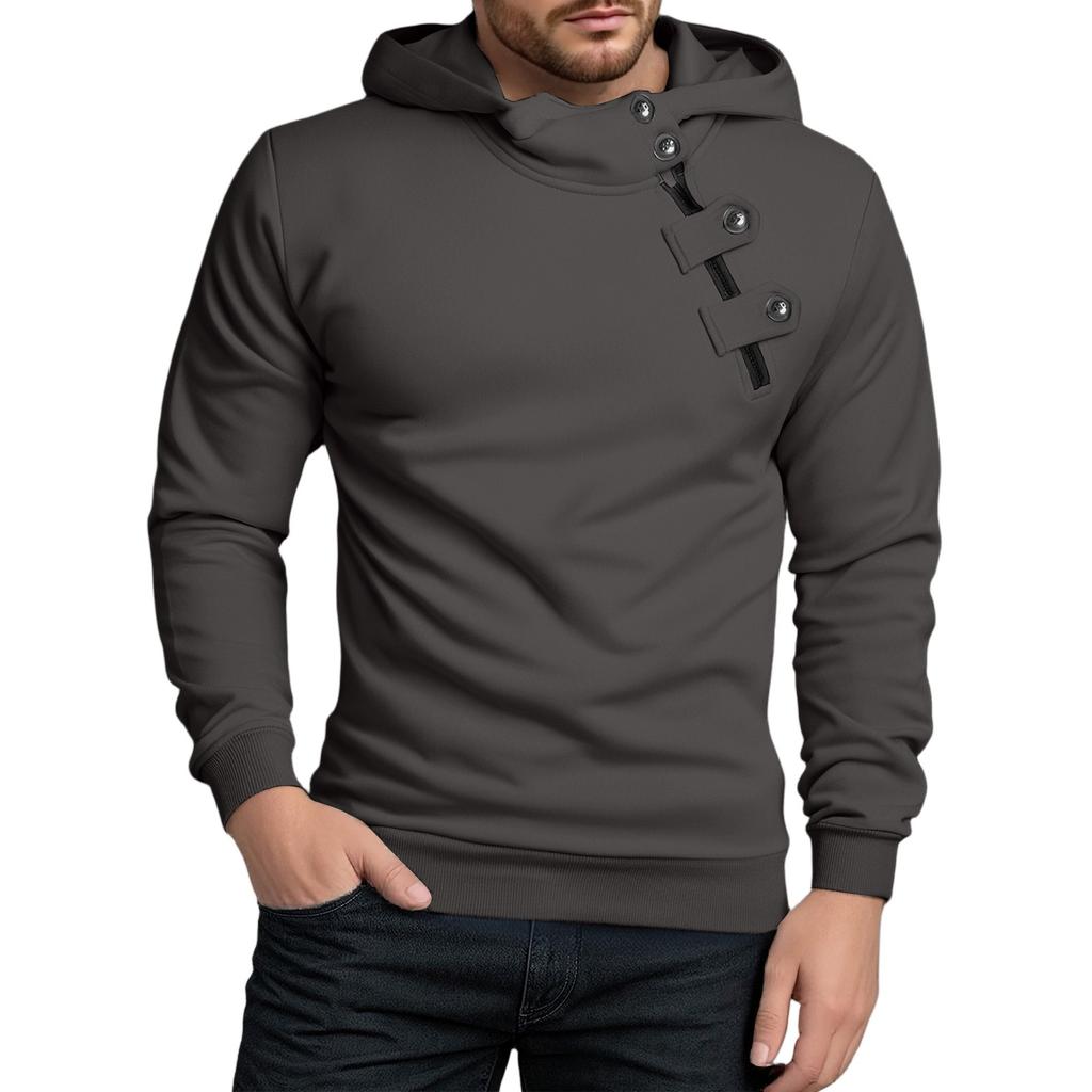 Men's Fleece Hoodie Casual Long Sleeve 1/4 Zipper Pullover Sweatshirts