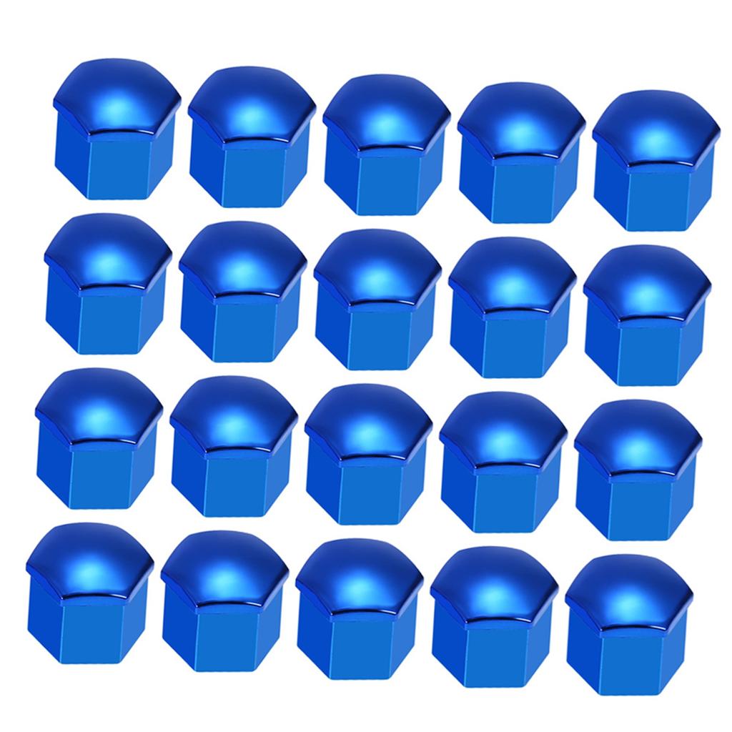 20pcs Universal 17mm Wheel Nut Covers Lug Nut Caps Screw Protector