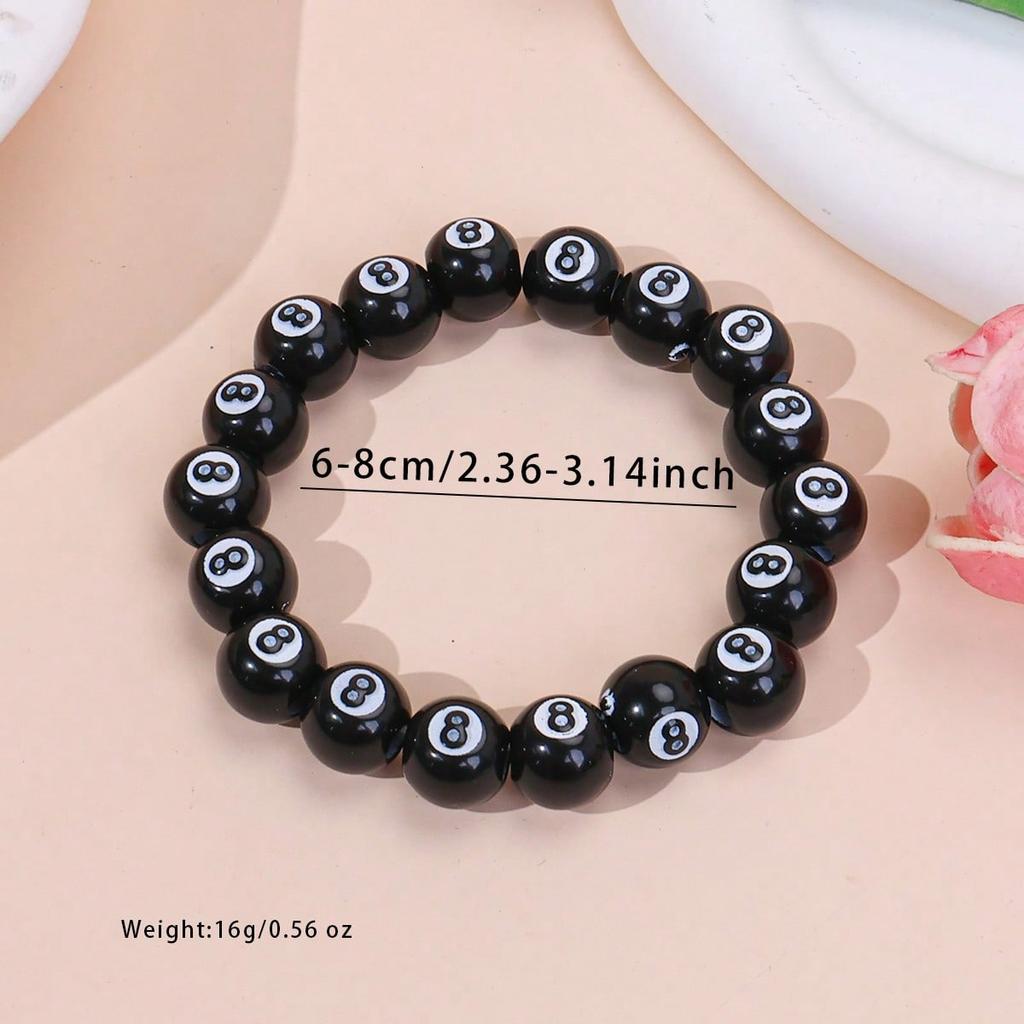 1pc Bohemian Niche Design Rugby-Shaped Fashionable Classic Sports Enthusiasts Versatile Bracelet