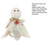 Halloween Ghost Tree Topper 7 Inch Small White Cloth Ghost Treetop Ornament with Bells for Home Party Supplies