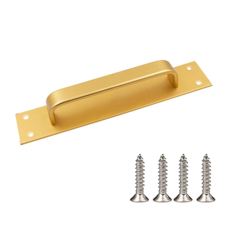 Elegant Modern Sliding Door Pull Sturdy Aluminum Alloy Convenient Accessory for Glass Wood Cabinets Easy Installion