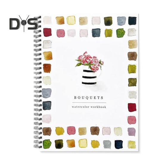 

Рабочая тетрадь по акварели 12 цветов Птицы Цветы Животные Дети Акварельные краски Книга Художественные поделки Принадлежности для рисования для начинающих 1pc E