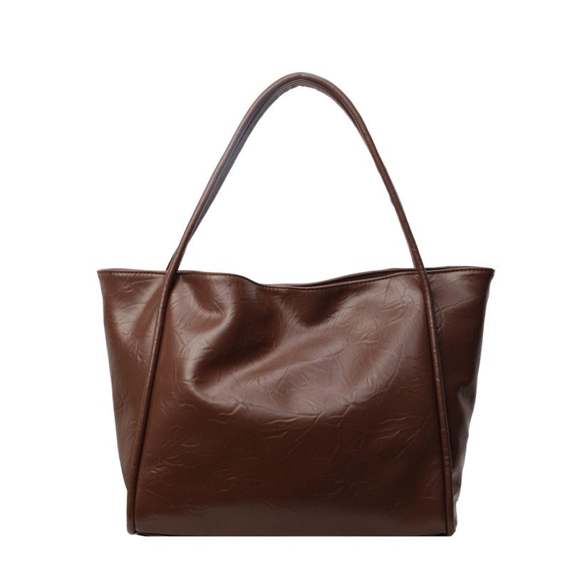 Large-capacity Bag Women's Autumn New Textured Literary Shoulder Bag Popular Class Commuter Tote Bag