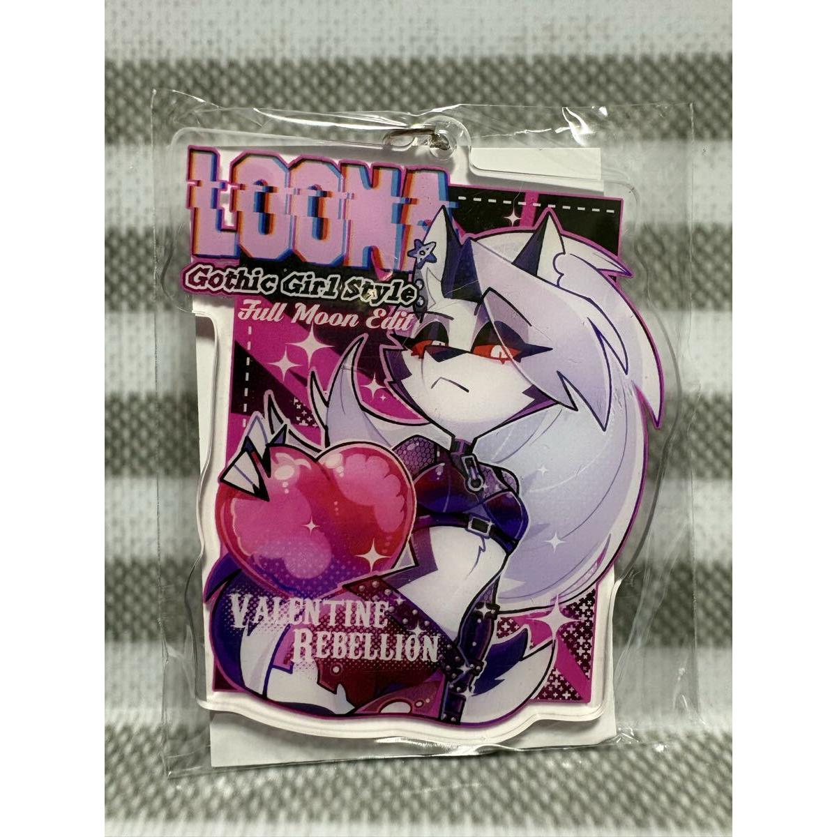 Used HelluvaBoss Acrylic Keychain Luna Luna HelluvaBoss Key To My Heart Keychain Valentine