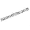 Set Of 5PCS Stainless Steel Metal Straight End Watch Band Strap With Spring Bars 16mm Silver