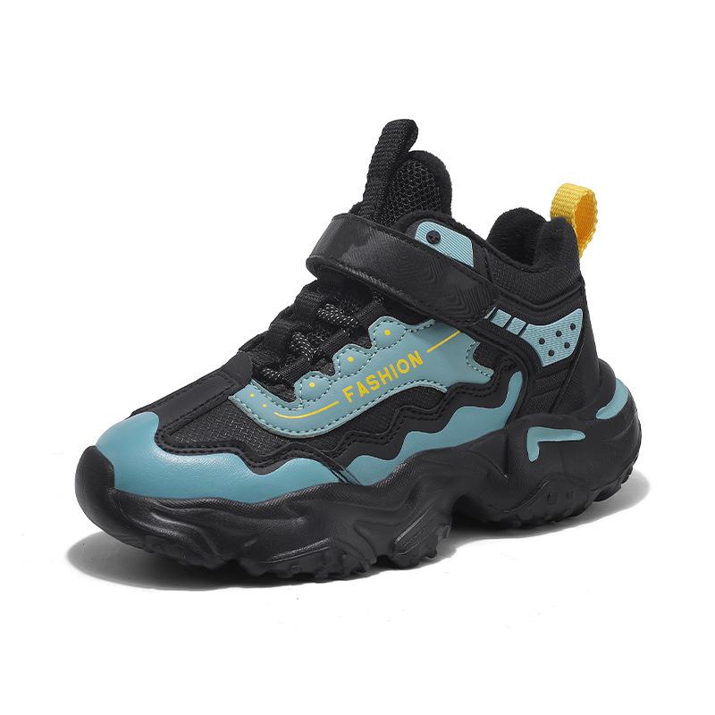 2025 Winter Velvet-Lined Kids' Sports Shoes: Warm, Soft, Casual Shoes for Boys and Girls