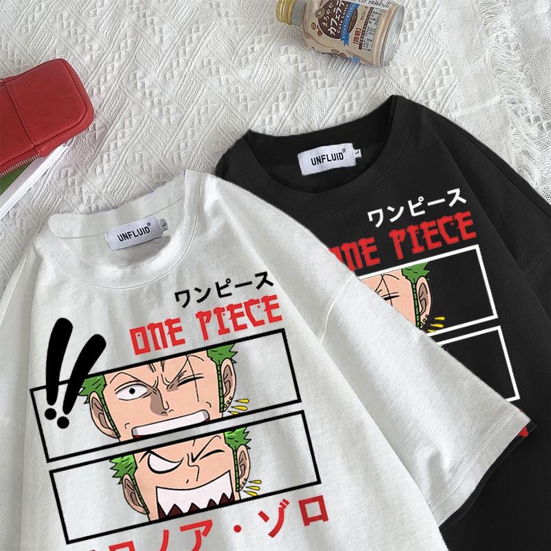 

Лето One Piece ZORO и Luffy Японская женская футболка Kawaii Футболка Женская футболка с короткими рукавами Cool Street Clothes