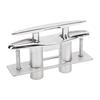 5in Boat Cleat 316 Stainless Steel Pull Up Deck Cleat Retractable Heavy Duty Flush Mount Dock Cleats with Backing Plate