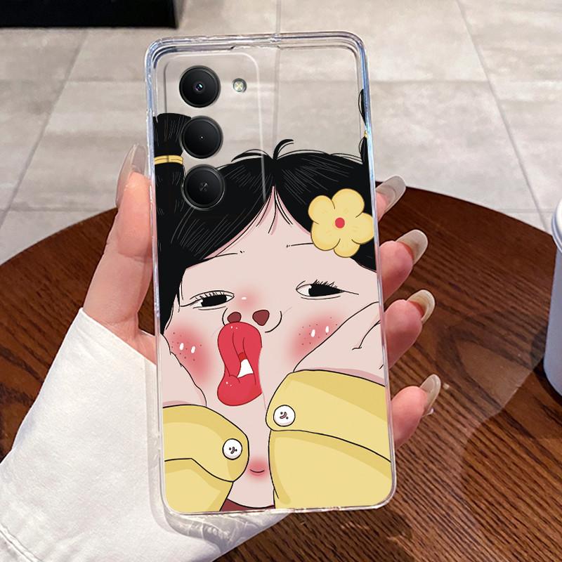 For Redmi 15 5G Redmi 15 EU Case Aesthetic Cute Cat Astroanut Soft Silicone TPU Back Cover for Redmi15 5G Transparent Phone Case