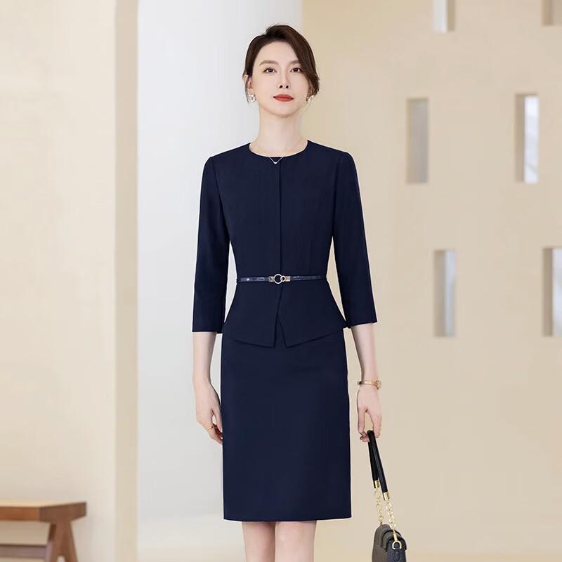 

Женское миди-платье Tluoman в стиле «два в одном» для деловых поездок 2XL