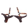 Men Suspenders Adjustable Sturdy Vintage Style PU Leather Renaissance Men Suspenders for Parties
