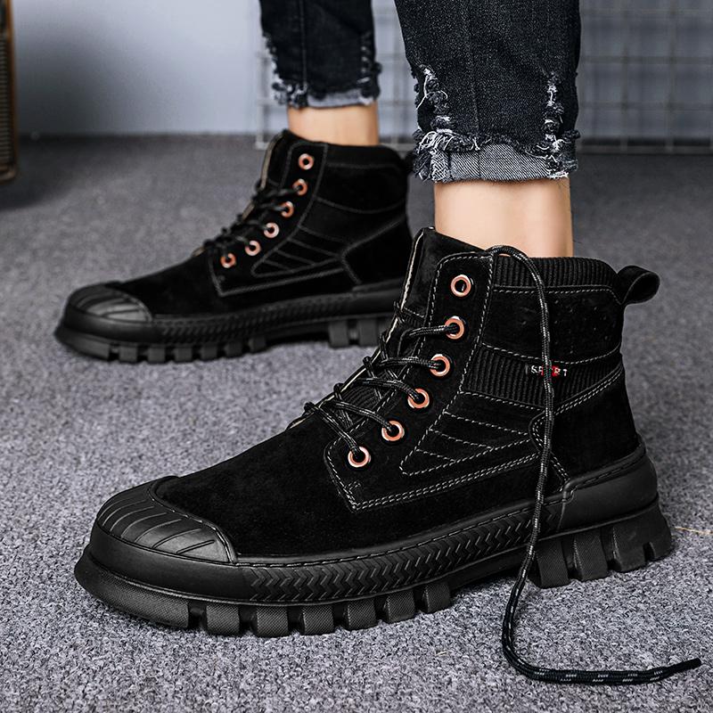 Модные осенние и зимние мужские ботинки Модный дизайн стиль досуг прогулки повседневный — фото 5