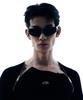 MORE THAN BLACK Logo Two Side Zip Up Knit