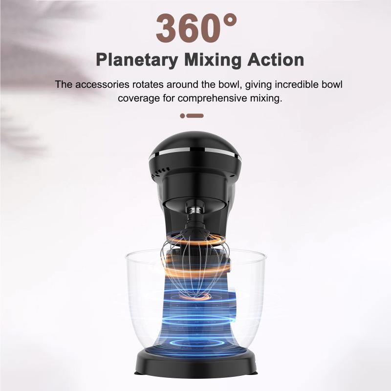 5.5L Stand Mixer: Compact Vertical Dough & Food Mixer for Home Chefs