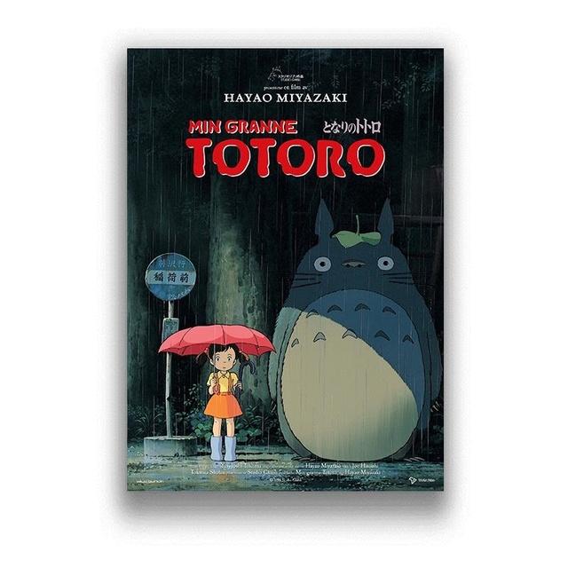 Totoro anime canvas printed wall paintings home decor posters and art prints for decorating the living room