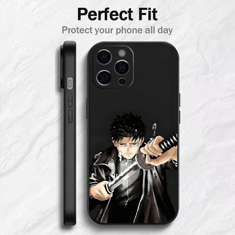 C-Chihiro-oS Manga K-KagurabachiS Phone Case For iPhone17,16,15,14,13,12 Plus,Max Soft Silicone Black Cover