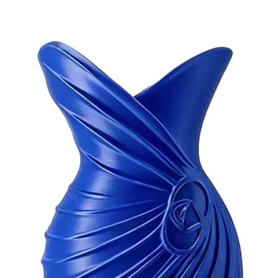 DYS 3D Printed Evening Gown Shaped Vase, Elegant Dress Sculpture Flower Pot, Minimalist Home Ornament for Entryway Side Cabinet