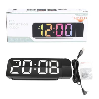 Projection Alarm Clock Big Font Timer Temperature Easy Operation Minimalist Time Date LED Projection Clock
