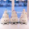 Jelly Wedding Series: Cute Plush Doll with Wedding Cake Bouquet & Diamond Ring Art
