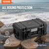 VEVOR Weatherproof Hard Case, Heavy Duty Protective Dry Box Case with Pre-cut Foam, Wheels & Retractable Pull Handles for Travel, Hunt, Military