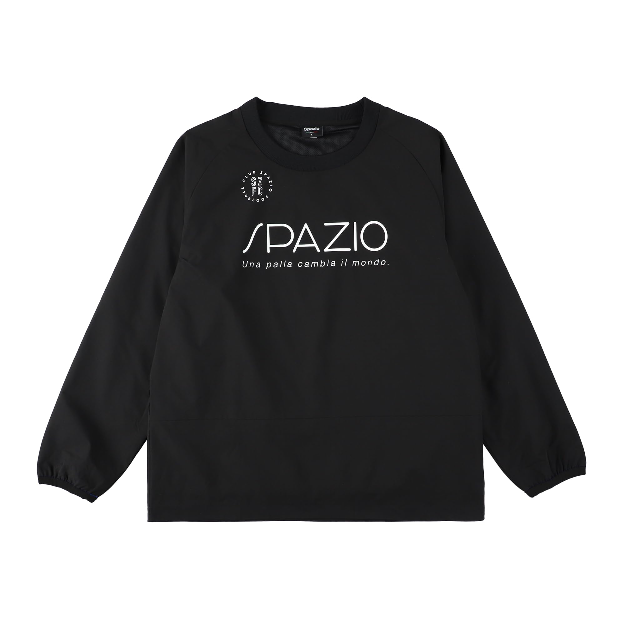 

Spazio Futsal Top (Unisex) Rib Neck Long Sleeve Piste 02: Black O TP-0656