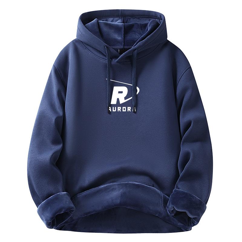Fashion Men's Sports Hoodie Padded Sweater Autumn and Winter New Cotton Thickened Loose Jacket