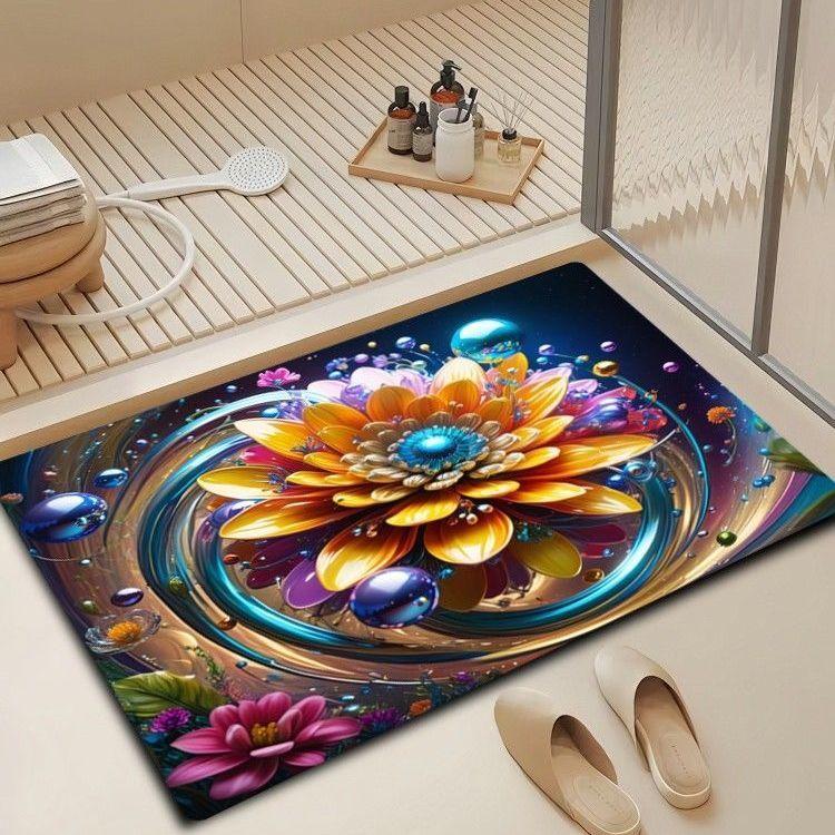 Household Items Diatom Floor Mat Bathroom Toilet Toilet Door Water Absorption Non-slip Non-slip Mat Foot Mat New Porch