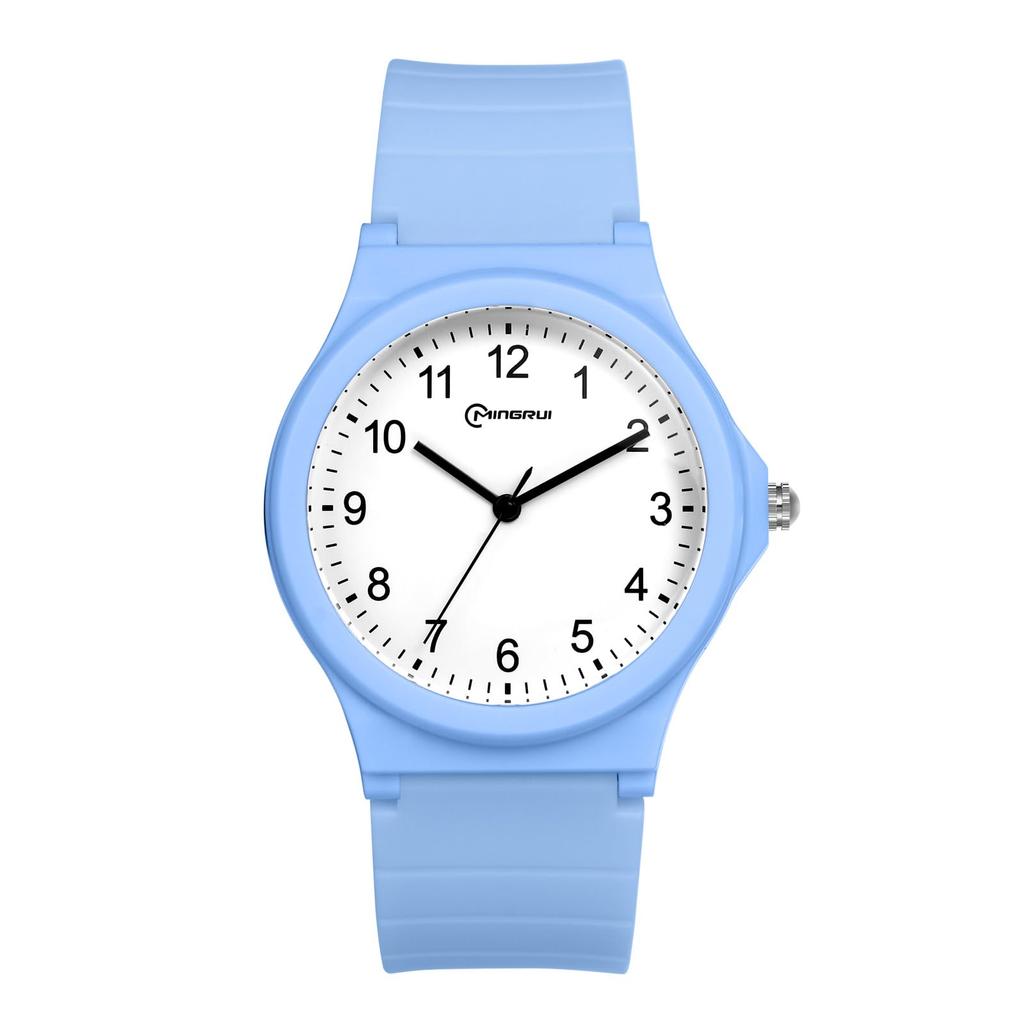 Cute, Simple, Waterproof Silicone Wristwatch: Analog Sports Watch with Rubber Strap, Stylish Fashion Accessory - Perfect for Birthdays,