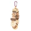 Parrot Chewing Toys Funny Wooden Rattan Balls Loofah Cardboard Hanging Bird Chew Bite Toys for Cockatiel Lovebird Budgie