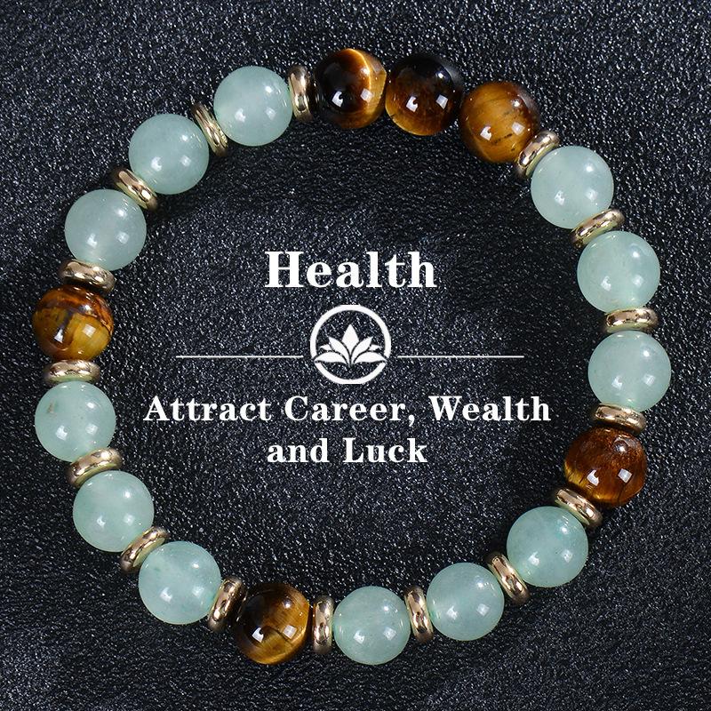 Natural Shoushan Stone Bracelet, Handmade, Shimmering, Frosted Stone, Beaded Bracelet, Health Bracelet