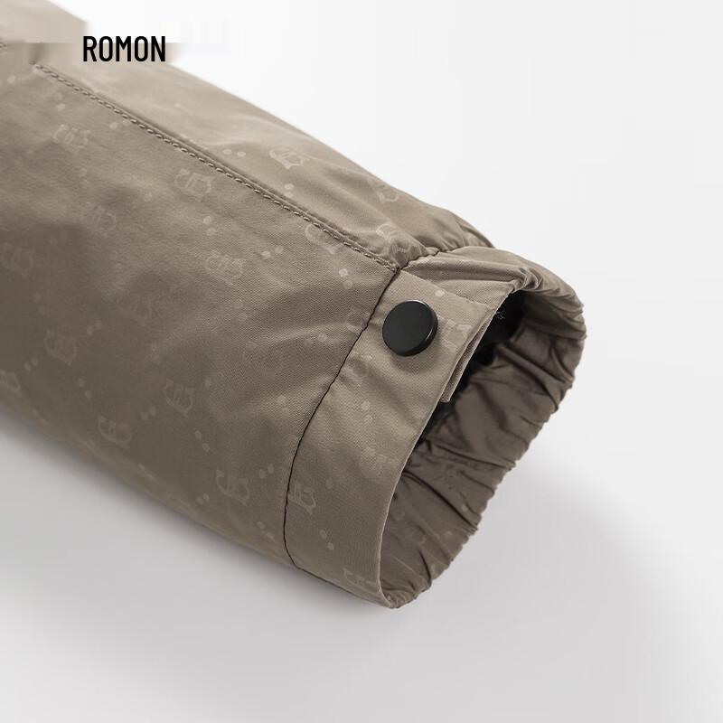 Romon Men's Business Casual Detachable Hood Jacket