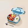 Sealed 304 Stainless Steel Lunch Box Insulated Thermal Lunch Box 4 Compartment Lunch Box  Office