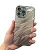Water Ripple iPhone 16 Pro Case with Rhinestone Lens